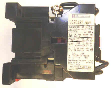 CONTACTOR, REVERSING 3PDT,1 N.C. AUX CONT, 120VAC TELEMECANIQUE #LC2D129FA60