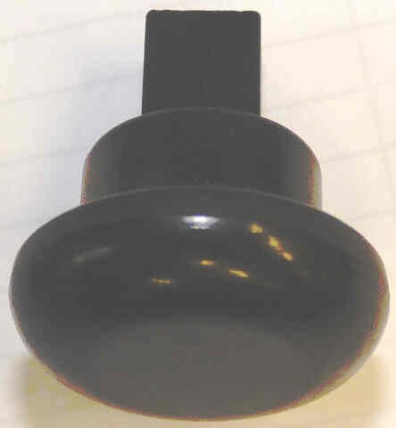 BUTTON, BLACK, BLANK, FLAT MUSHROOM, SQUARE SHANK WESTINGHOUSE # K4912H01