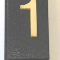 SPACER, .625  WIDE, BLACK, MARKED # 1, WITH BRAILLE