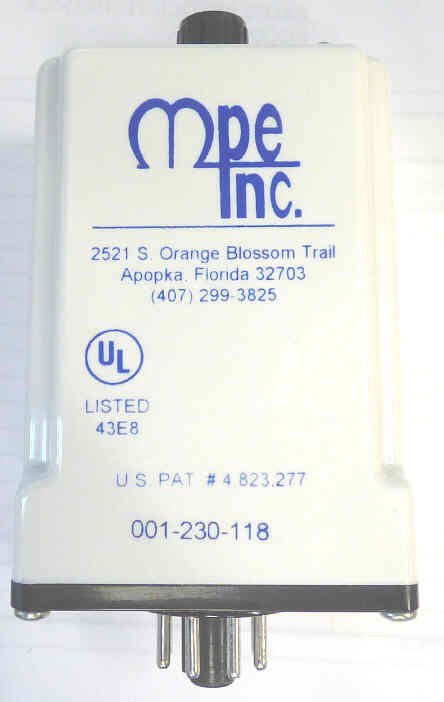 RELAY, 3 PHASE MONITOR, MULTIPLE INPUTS & OUTPUTS, MPE # 001-230-118