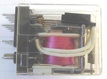 RELAY, ICE CUBE, 4PDT, 120 VAC, RED LED,  ALLEN BRADLEY # 700-HC-24A1