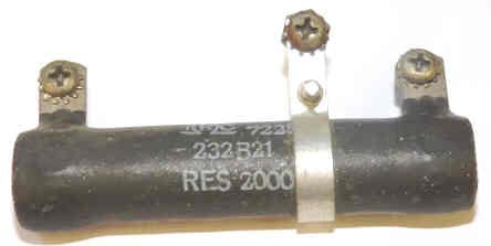 RESISTOR, 30 WATT, ADJUSTABLE, 2000 OHMS OTIS 232B21