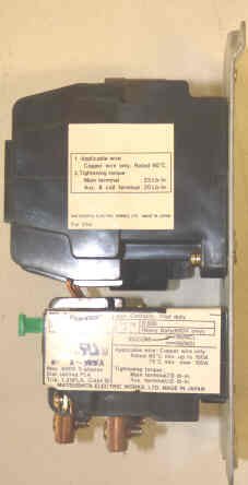 CONTACTOR WITH OVERLOAD, SIZE 1, 3 POLE 120 VAC, AROMAT # F25U-AC120V