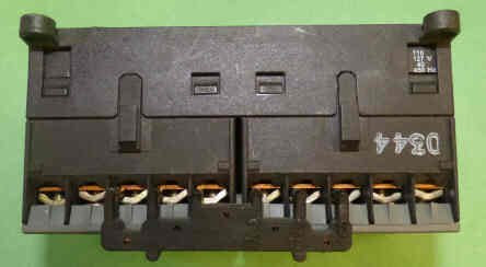 CONTACTORS, MINI, INTERLOCKED, 120VAC, 3 POLE W/ AUX. CONTACTS, ABB # VB6-30-10