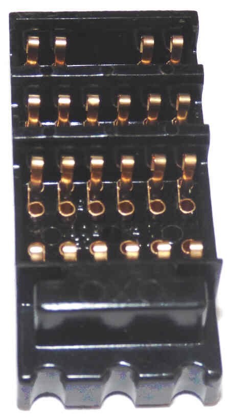 BASE, RELAY, DOVER (IBM), 6PDT DOVER #'S 9767678, 76767