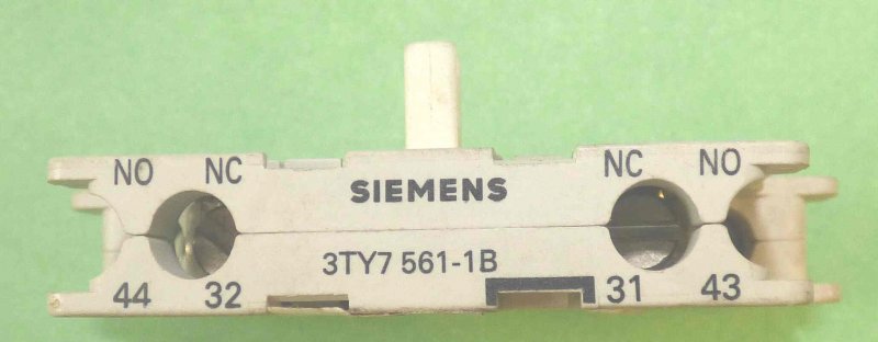CONTACT, AUXILIARY, 1 N.O./ 1 N.C CONTACT RIGHT MOUNT SIEMENS # 3TY7561-1B