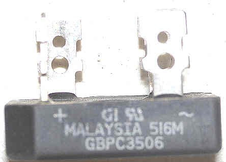 RECTIFIER, BRIDGE, 4 PRONG 35 AMP 600V COMMON # 3510