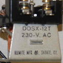 RELAY, GENERAL PURPOSE, DPDT, 230 VAC OHMITE # DOSX-12T