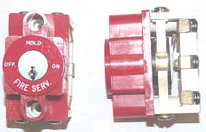 SWITCH, KEYED, FIRE SERVICE, MEDECO R63C FS, OFF-HOLD-ON-FIRE SERVICE KS3-0053V