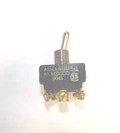 SWITCH, TOGGLE, DPDT, ON-ON, 15A, 125 VAC ARROW HART# 82738