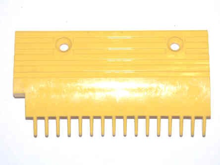 PLATE, COMB, RH, 16 TEETH, YELLOW PLASTIC HYUNDAI # 655B013H02