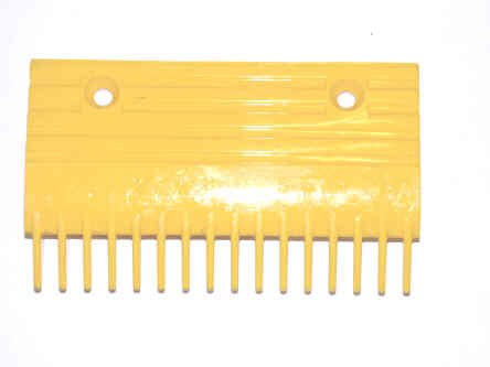 PLATE, COMB, CENTER, 16 TEETH, YELLOW PLASTIC HYUNDAI # 655B013H06