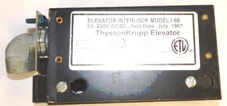SWITCH, INTERLOCK, RH, COMPLETE AS SHOWN DOVER # 9865056 & 66505