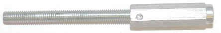 PIECE, DISTANCE, 5/8 HEX, STEM 3/8 THREADED, SPECIFY LENGTH OF HEX