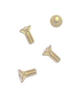 SCREW, MACHINE, BRASS, PACKAGE OF 4 USED WITH # 20 RIXSON DOOR CHECKS