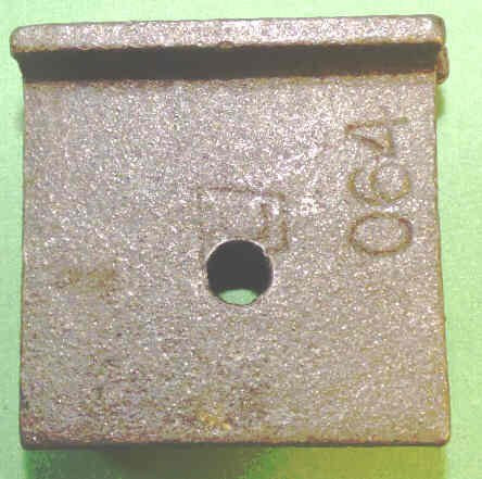 HOLDER, BUMPER, CAST STEEL, USED WITH PEELLE 063 BUMPER PEELLE # 064