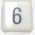 INSERT, POSITION INDICATOR, MARKED # 6, 1 5/16 X 1 3/8 DOVER SERIES 982500