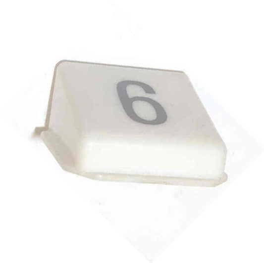 INSERT, POSITION INDICATOR, MARKED # 6, 1 5/16 X 1 3/8 DOVER SERIES 982500