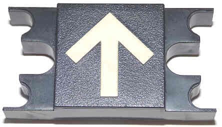 SPACER, 1.25  WIDE, BLACK, ARROW, HORIZONTAL MOUNT DOVER # 9893933