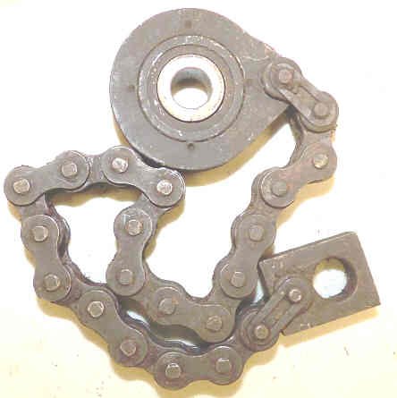 CHAIN HITCH & BUSHING, (TEARDROP) FOR O OPERATOR OTIS # 396AG2