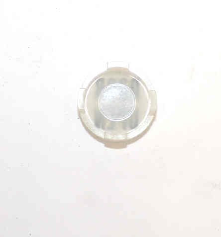 INSERT, BUTTON, 7/8 DIA., WHITE, MARKED ARROW IN BLACK ARMOR # 11133-01