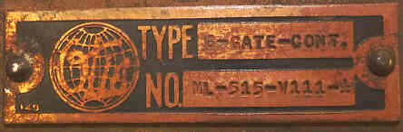 SWITCH, GATE, BRASS CASE OTIS # ML-515-V111-4 VINTAGE