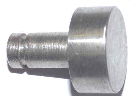 BUTTON, STAINLESS STEEL, 1 DIA., GROOVE FOR CIRCLIP SERGE # 12901