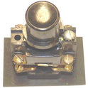 BUTTON, BLACK, BLANK, USED ON EARLY SERGE HALL STATIONS MARKING A100-44061A