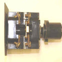 BUTTON, BLACK, BLANK, USED ON EARLY SERGE HALL STATIONS MARKING A100-44061A