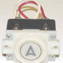 BUTTON, BLOCKED, 7/8 DIA INSERT, SPEC COLLAR & MARKING USED AS JEWEL OR P.I.