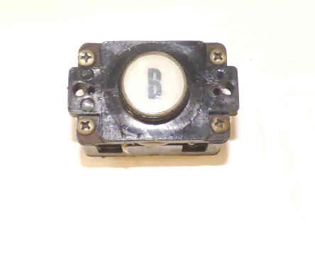 BUTTON, 7/8 DIA INSERT, SPEC COLLAR , MARKING AND CONTACT ARRANGEMENT