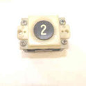BUTTON, 7/8 DIA INSERT, SPEC COLLAR , MARKING AND CONTACT ARRANGEMENT