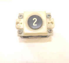BUTTON, 7/8 DIA INSERT, SPEC COLLAR , MARKING AND CONTACT ARRANGEMENT