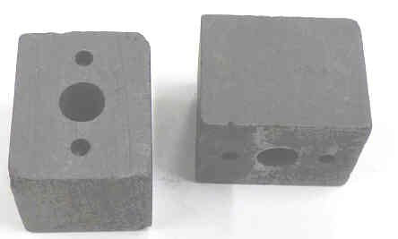 CONTACT, CARBON, 1 X 1 X 1 1/4 WITH 5/16 CENTER HOLE C.J. ANDERSON # 34630