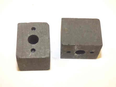 CONTACT, CARBON, 1 X 1 X 1 1/4 WITH 5/16 CENTER HOLE C.J. ANDERSON # 34630