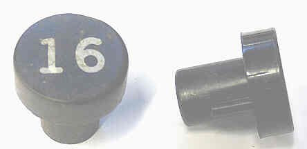 BUTTON, 7/8 DIAMETER, HOT STAMPED, # 16 OTIS # A323AF1-16