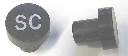BUTTON, 7/8 DIAMETER, HOT STAMPED, MARKED SC A323AF1-SC