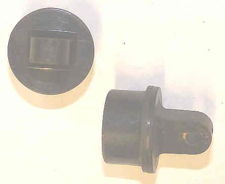 BUTTON, HI-HAT, BLACK, BLANK, 3/4 DIA. X 1/2 HIGH OTIS # 323W1