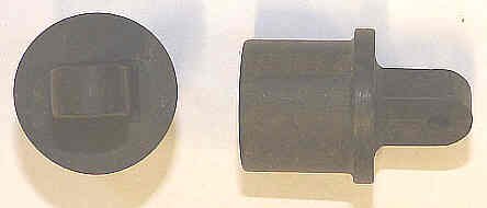 BUTTON, HI-HAT, BLACK, BLANK, 3/4 DIA. X 3/4 HIGH OTIS # 323W1