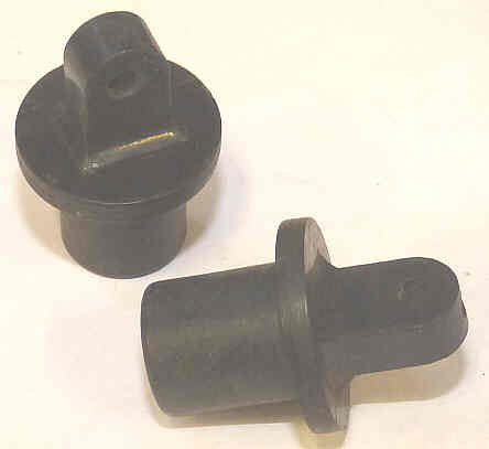 BUTTON, HI-HAT, BLACK, BLANK, 1/2 DIA. X 3/8 HIGH OTIS