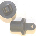 BUTTON, HI-HAT, BLACK, BLANK, 1/2 DIA. X 3/8 HIGH OTIS