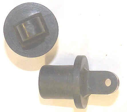 BUTTON, HI-HAT, BLACK, BLANK, 1/2 DIA. X 3/8 HIGH OTIS
