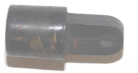 BUTTON, BLACK, 1/2 ROUND, BLANK OTIS # 130107
