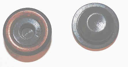 BUTTON, BLACK, BLANK, WITH CONTACT, TYPE 'P' OTIS BUTTON
