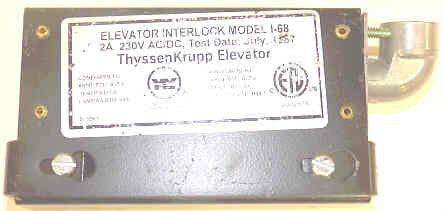 SWITCH, INTERLOCK, LH/RH, COMPLETE AS SHOWN DOVER # 9865044 & 66504