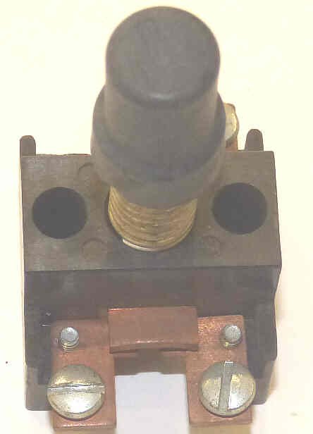 BUTTON, ASSEMBLY, BLACK, BLANK, HI-HAT, 3/8 DIA. FACE ARMOR # B761001B