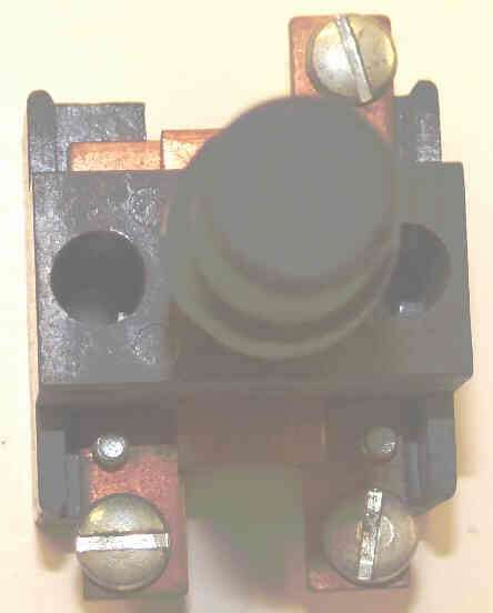 BUTTON, ASSEMBLY, BLACK, BLANK, HI-HAT, 3/8 DIA. FACE ARMOR # B761001B