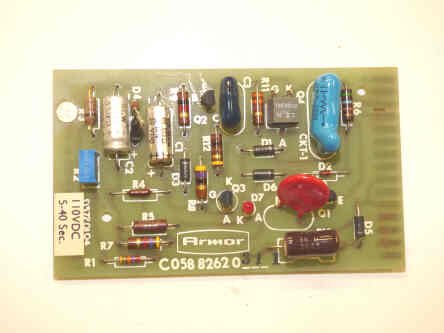 BOARD, CIRCUIT, TIMER, 5-50 SECONDS, PLUG-IN MOUNT ARMOR # 12585-01