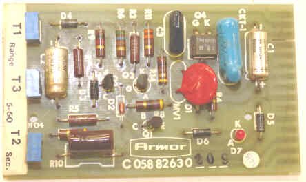 BOARD, CIRCUIT, TIMER, 5-60 SECONDS, 3 POTS, PLUG-IN MOUNT ARMOR # 12588-01