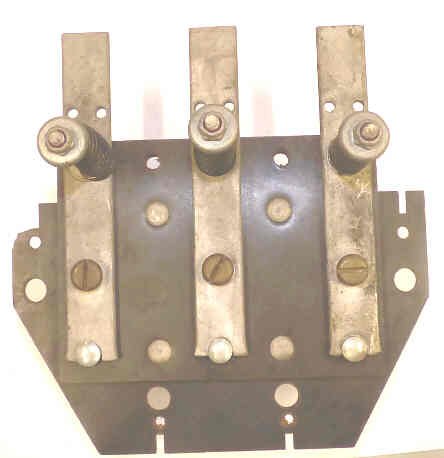 FINGERBOARD AND ARMATURE 3 POLE, 15 AMP WESTINGHOUSE # T1977G07